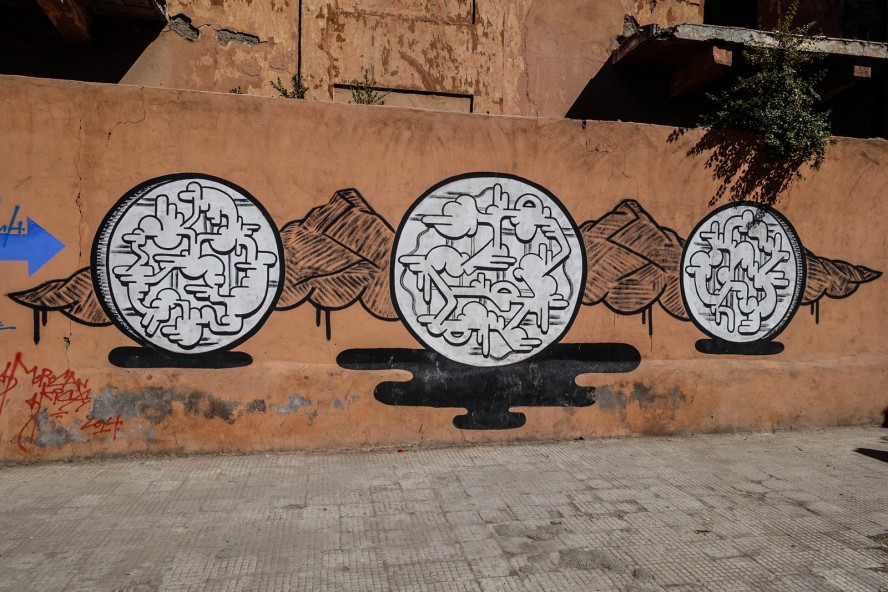 mural - marcus aurelius - boulevard mohamed zerktouni