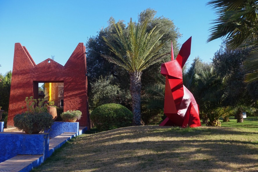 jardin rouge - marrakech - streetart