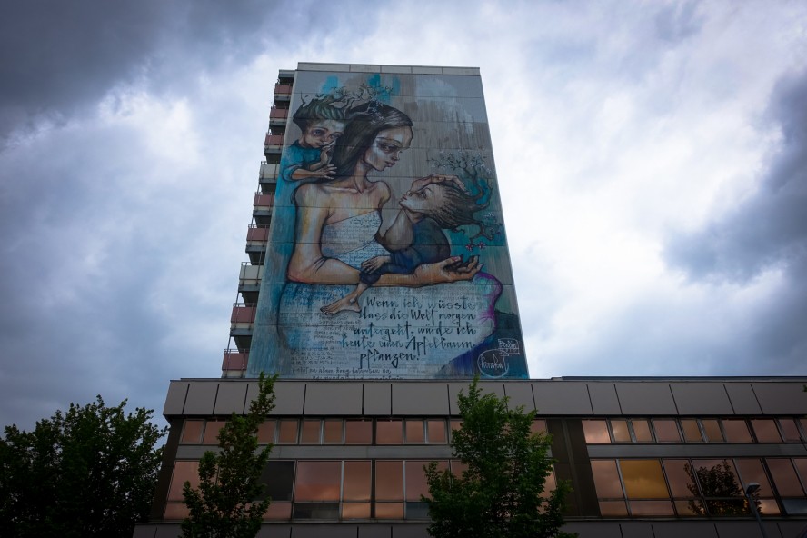 mural - herakut - urban nation - berlin, greifswalder strasse