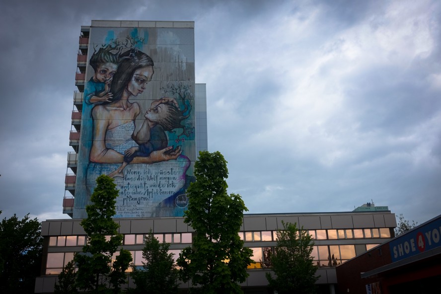 mural - herakut - urban nation - berlin, greifswalder strasse