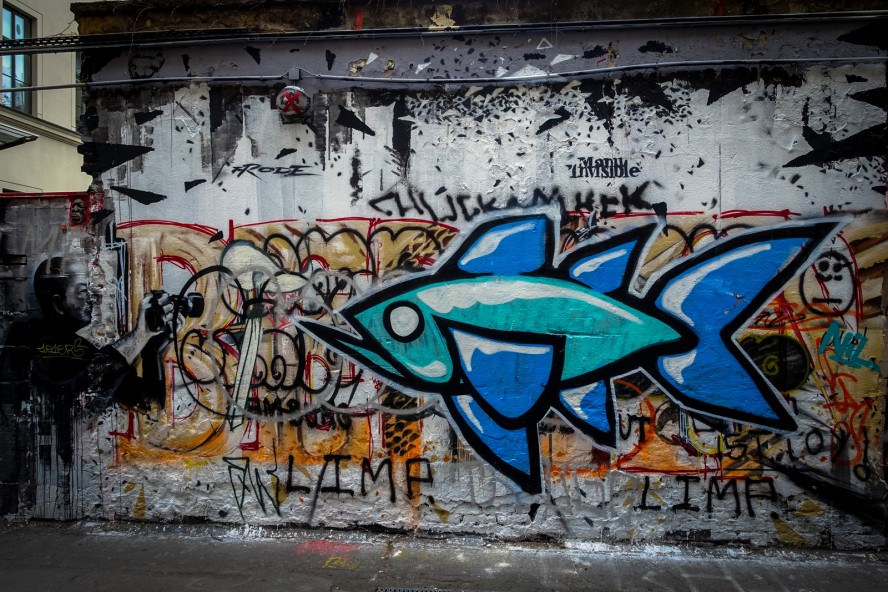 streetart - haus schwarzenberg, berlin mitte