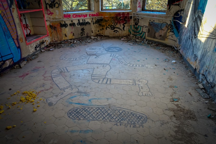 streetart - urbex - ehemaliges kinderklinik - weissensee