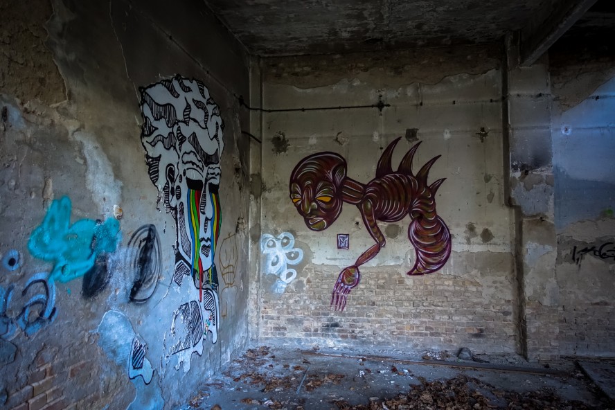 graffiti - tm - urbex - ehemaliges kinderklinik - weissensee