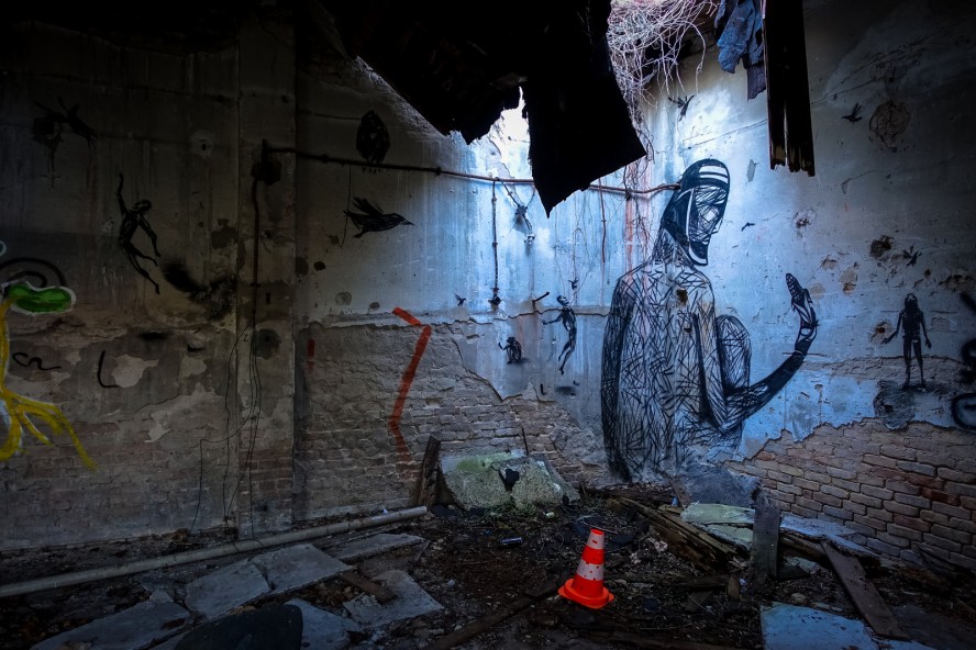 streetart - urbex - ehemaliges kinderklinik - weissensee