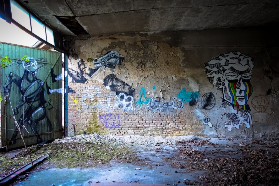 streetart - urbex - ehemaliges kinderklinik - weissensee