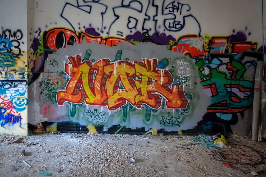 grafitti - urbex - ehemaliges kinderklinik - weissensee