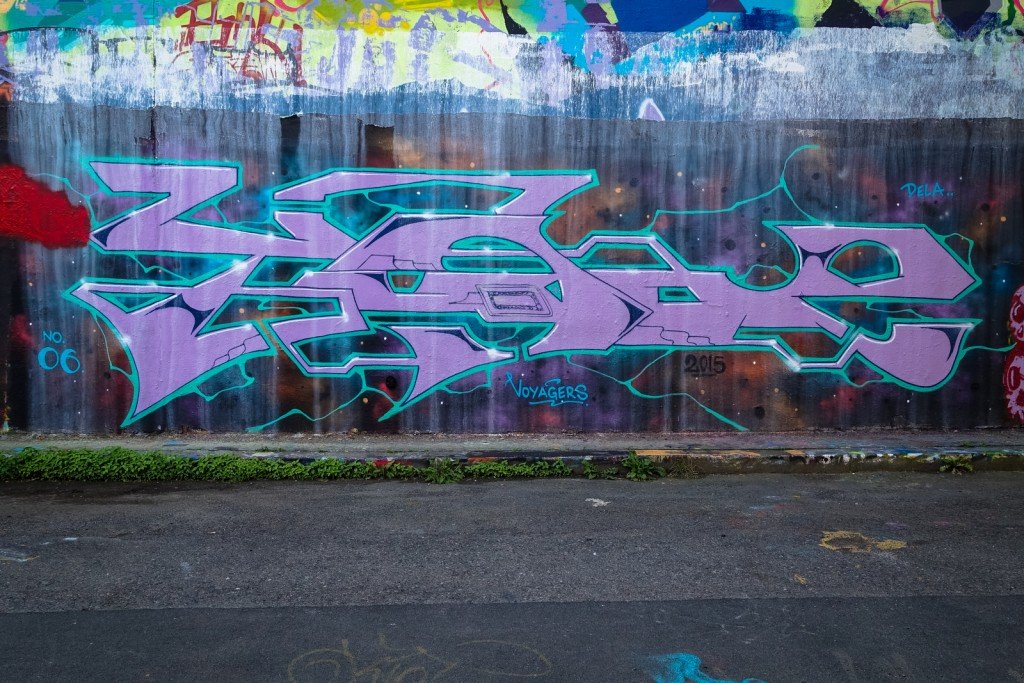 graffiti - yudoe - prag, legal wall - těšnov strasse