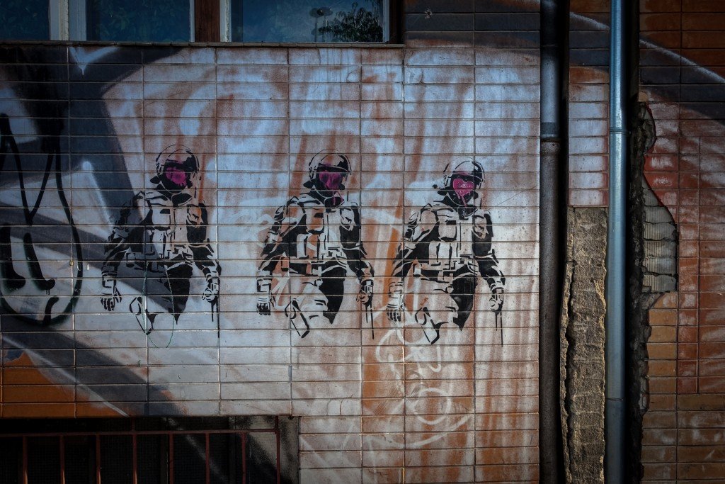 stencil - prague, milady horákové