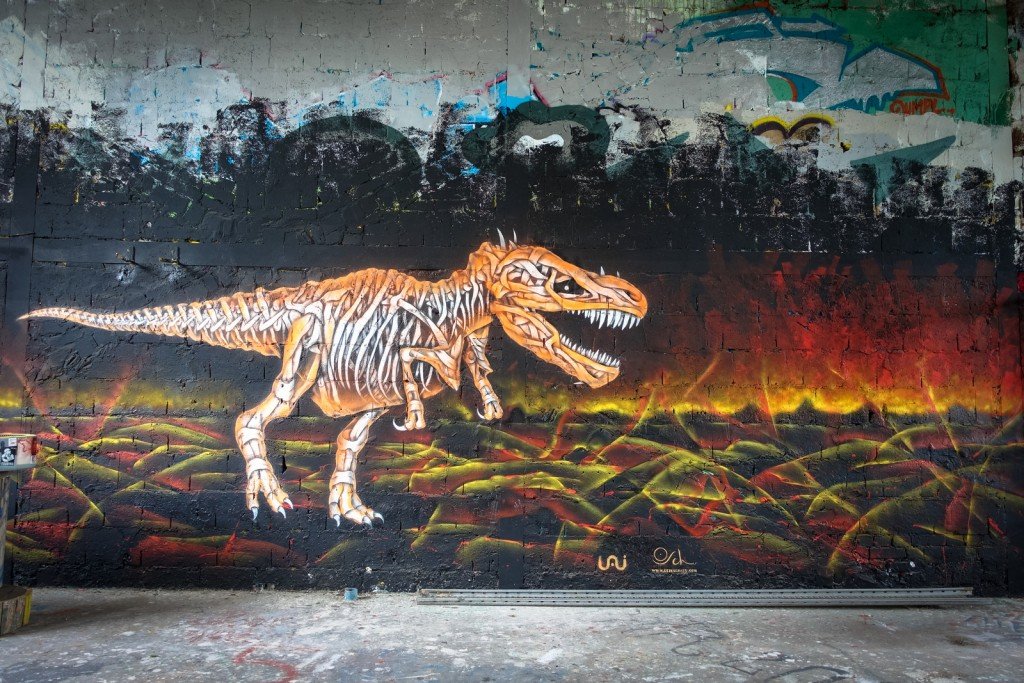 mural - otto schade - berlin, teufelsberg