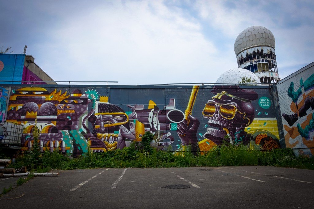 mural - dxtr & hrvb & look - berlin, teufelsberg