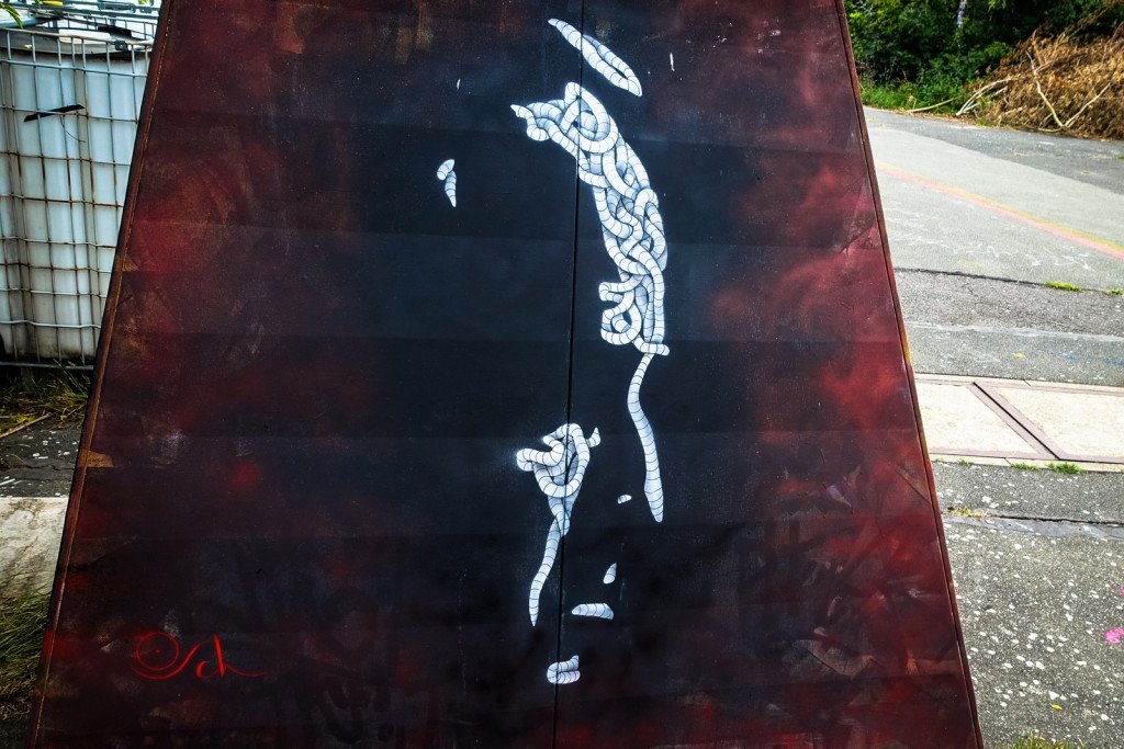 streetart - otto schade - berlin, teufelsberg