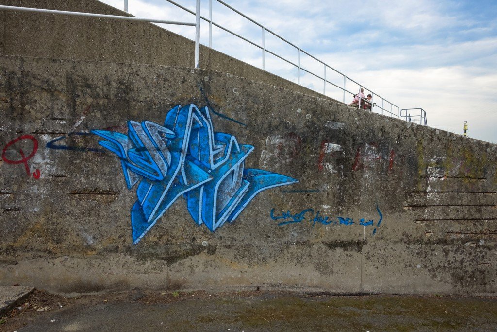 graffiti - ghostvillage doel, belgium
