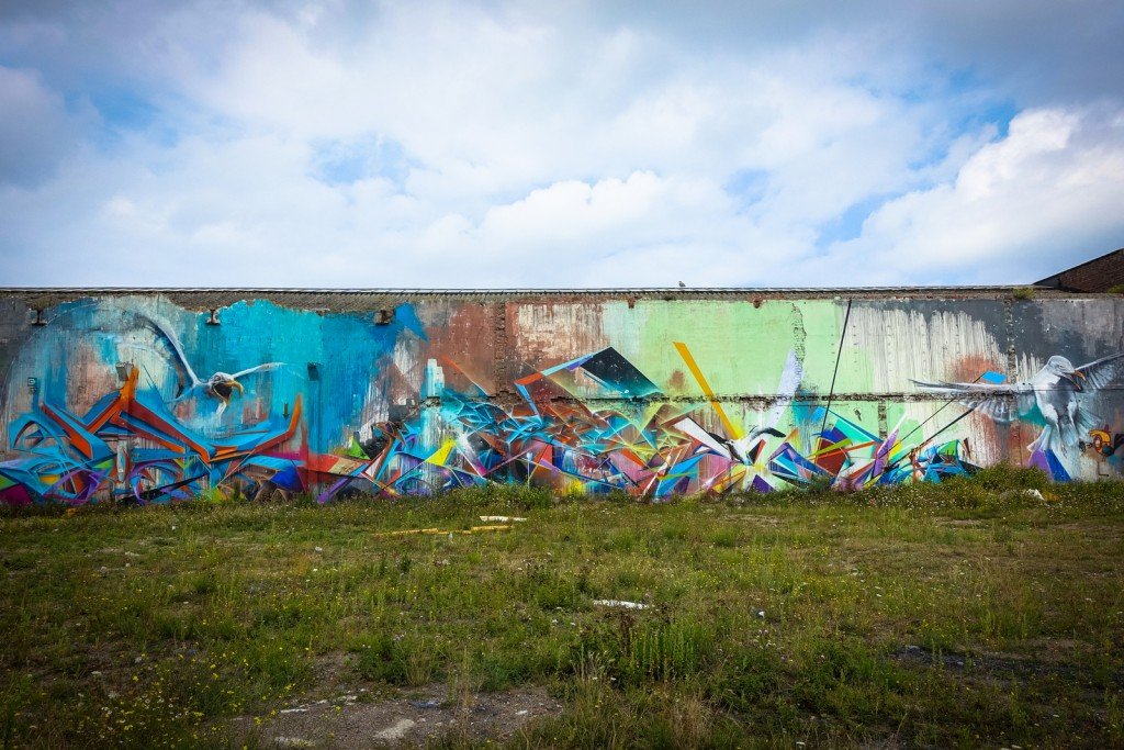 graffiti - cazn, timon, jeps - belgium, ostend, "just writing my name"