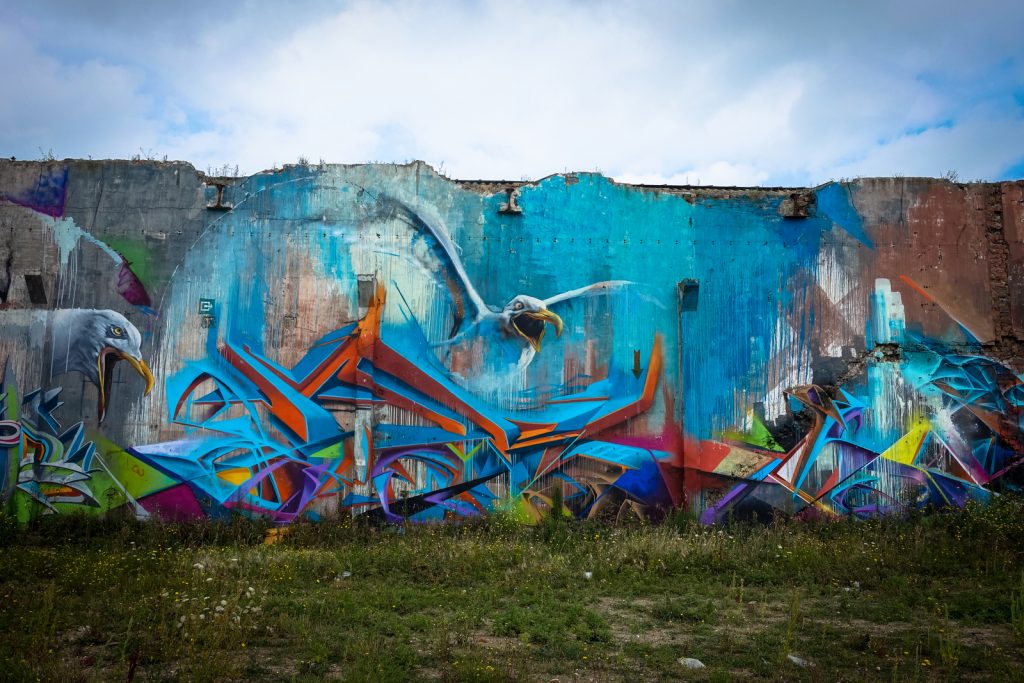 graffiti - cazn, timon, jeps - belgium, ostend, "just writing my name"