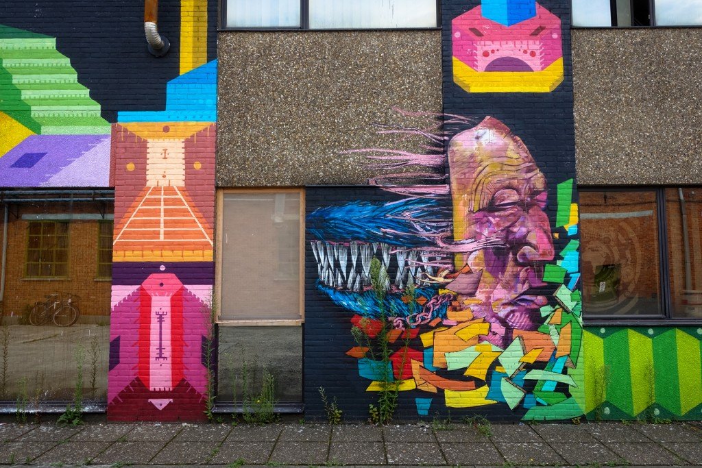 streetart - "kerk" belgium, ghent
