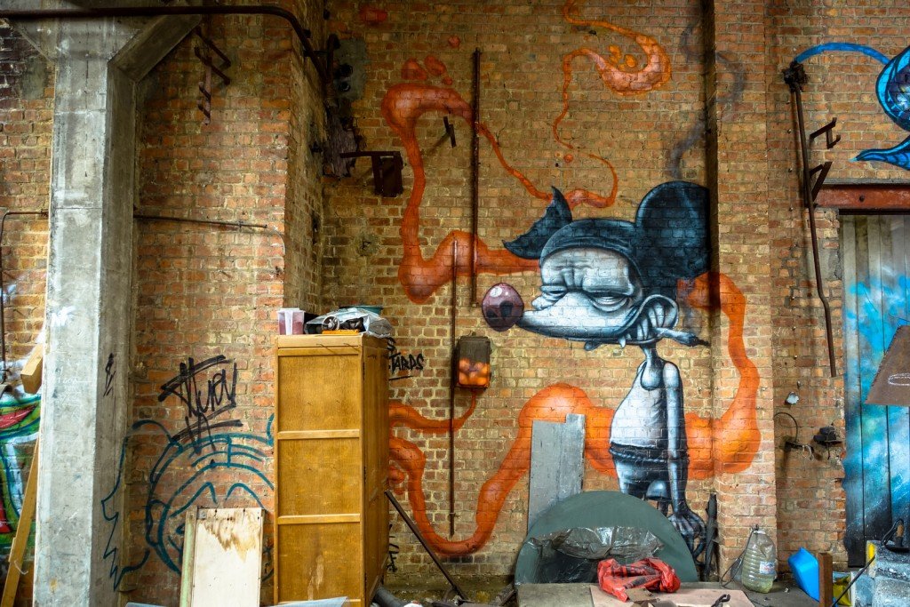 graffiti - belgium, gentbrugge, tubel squat