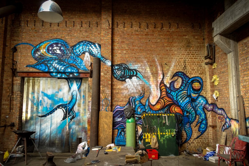 graffiti - belgium, gentbrugge, tubel squat