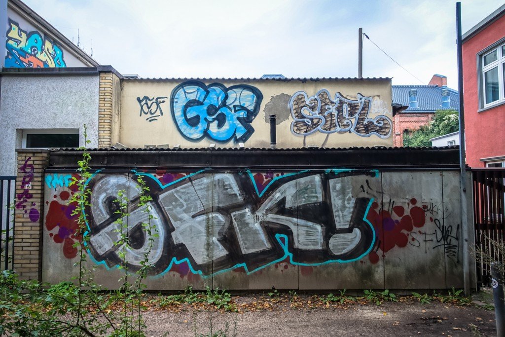 graffiti - gfk, gsf - hamburg, bahrenfeld