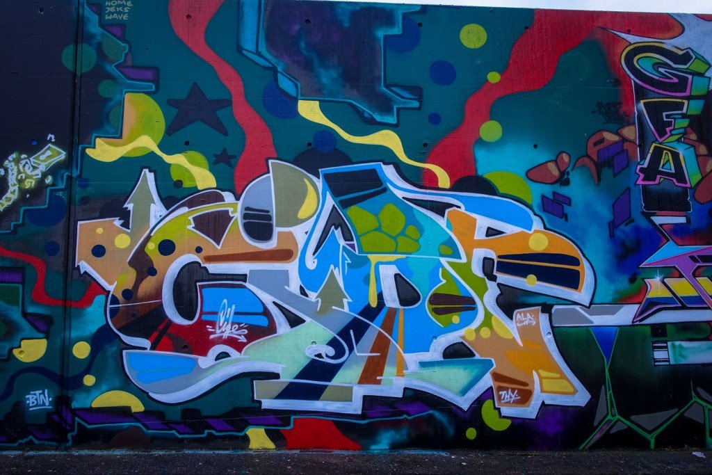 graffiti - harburg, bostelbeker hauptdeich hall of fame