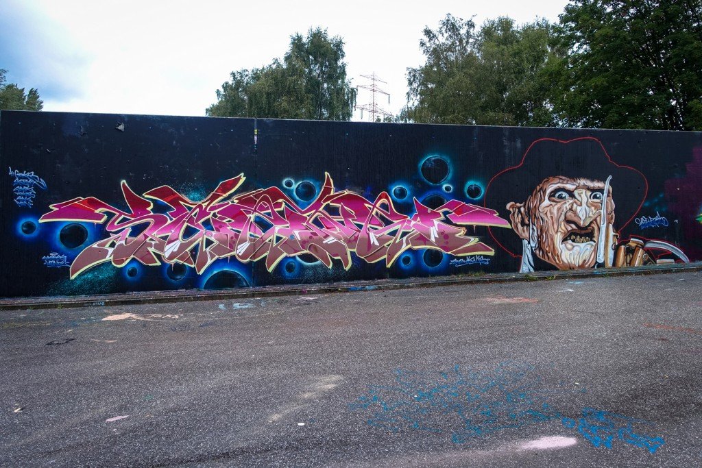 graffiti - harburg, bostelbeker hauptdeich hall of fame