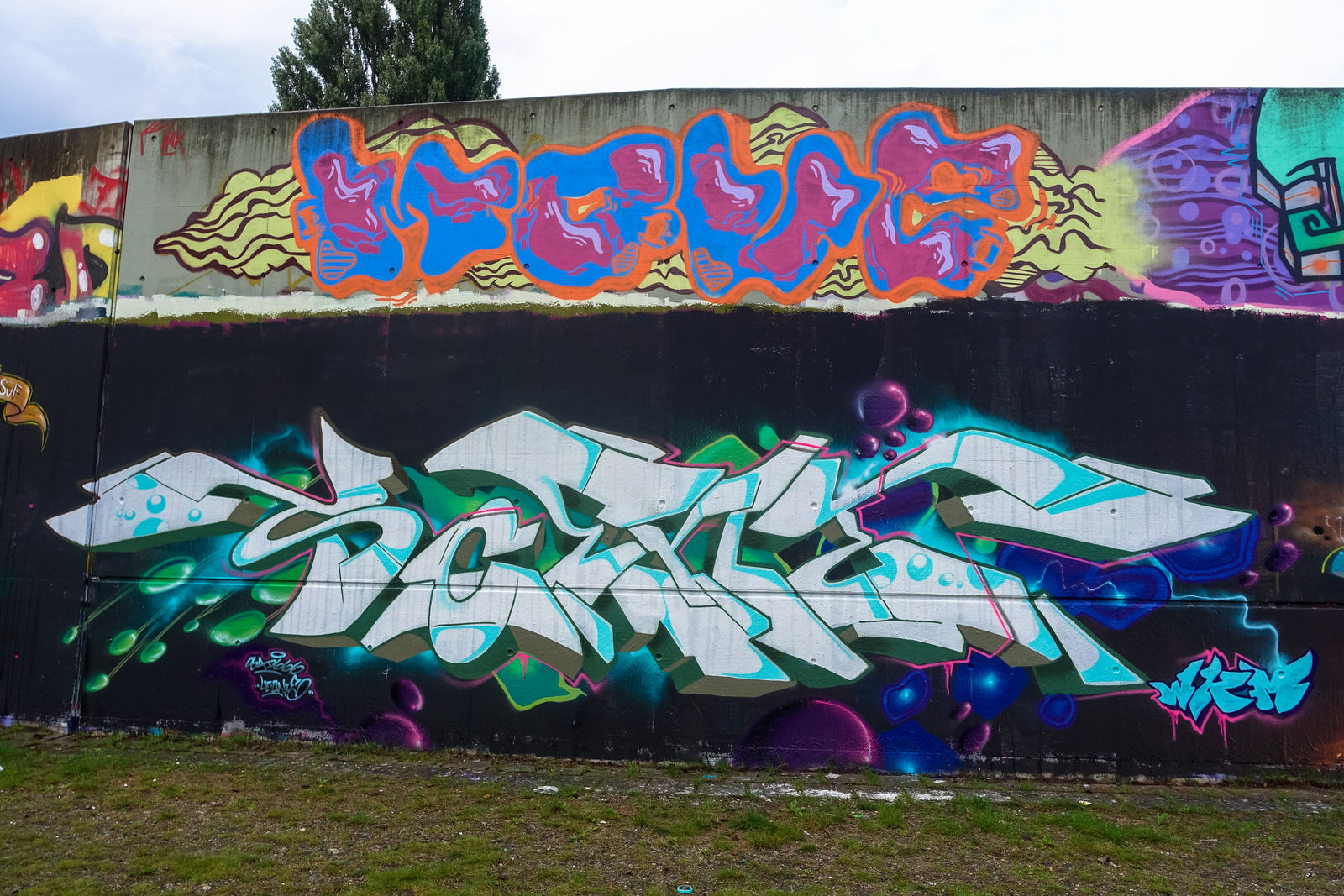 graffiti-projekt "hall of fame" am bostelbeker hauptdeich ...