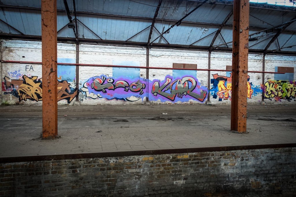 urbex graffiti - kor - good station, halle (saale)