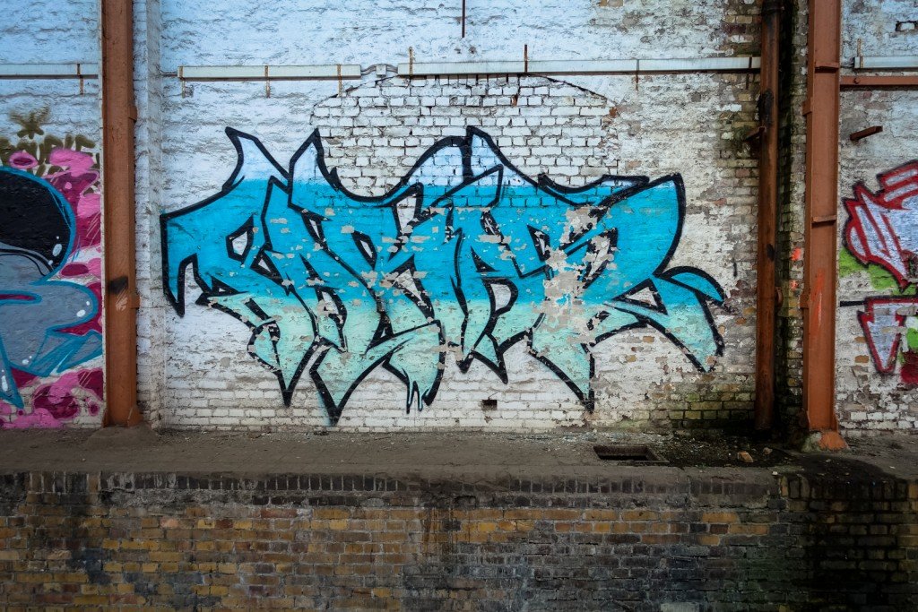 urbex graffiti - good station, halle (saale)