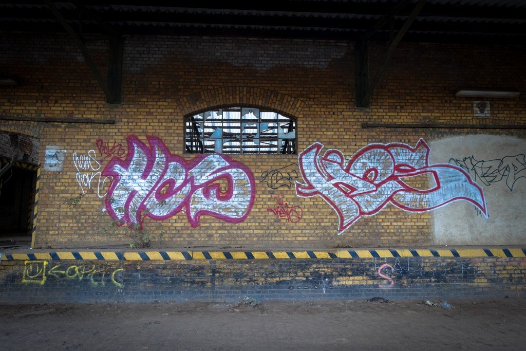 urbex graffiti - hcs- good station, halle (saale)
