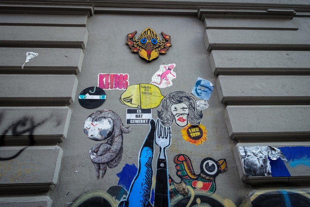 streetart - sam crew, zonenkinder, joiny, ... - hamburg, sternschanze