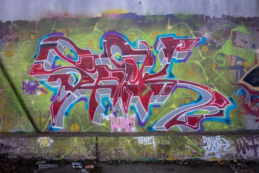 urbex art graffiti - the buddys - db gelände - berlin, biesdorf-süd