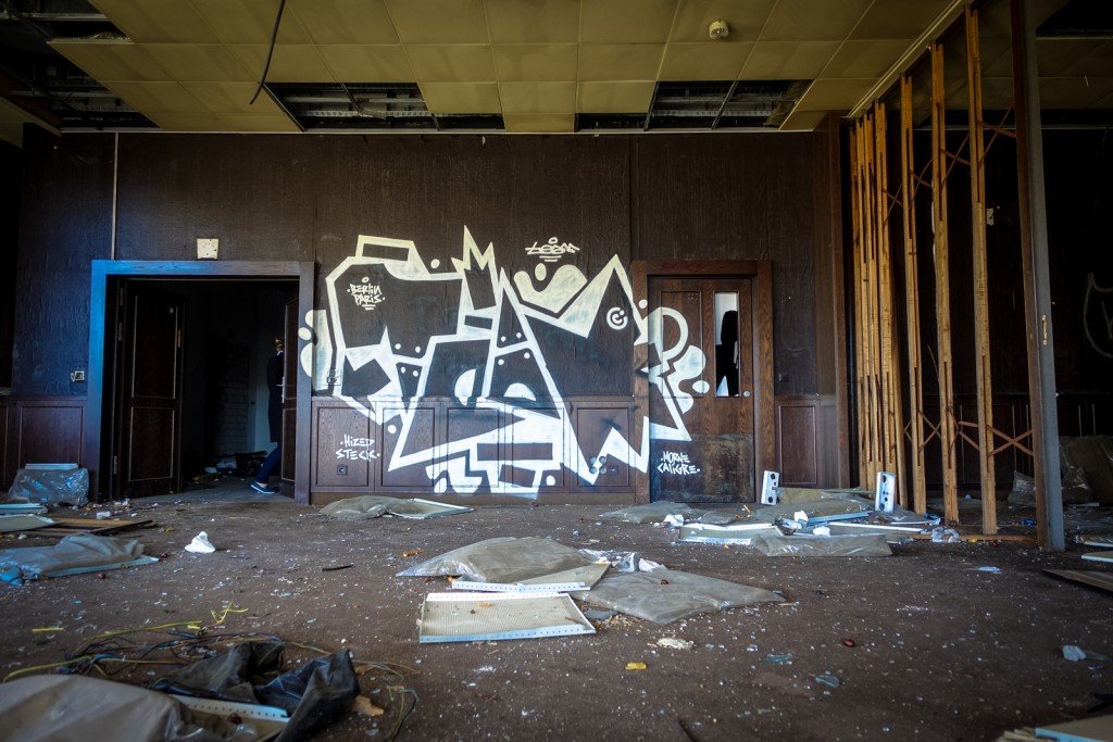graffiti urbex - beam - ehemaliges sporthotel, sportforum, berlin