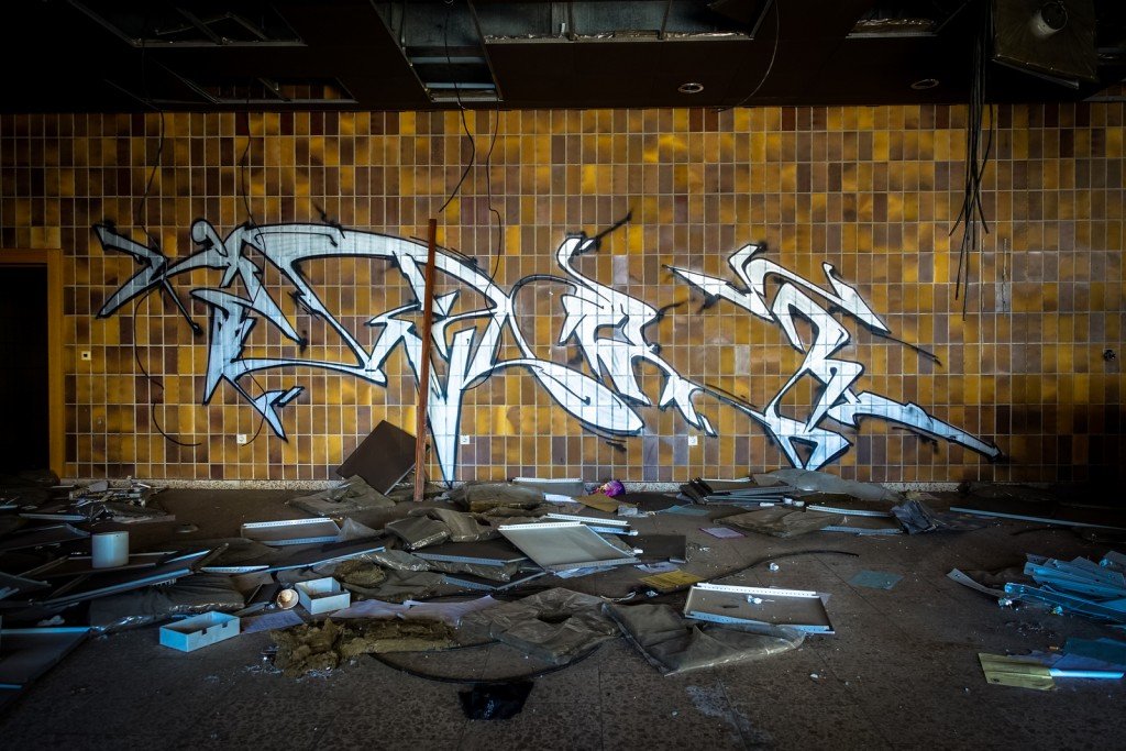 graffiti urbex - ehemaliges sporthotel, sportforum, berlin