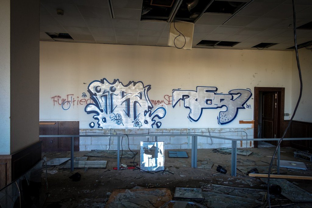 graffiti - urbex - ehemaliges sporthotel, sportforum, berlin