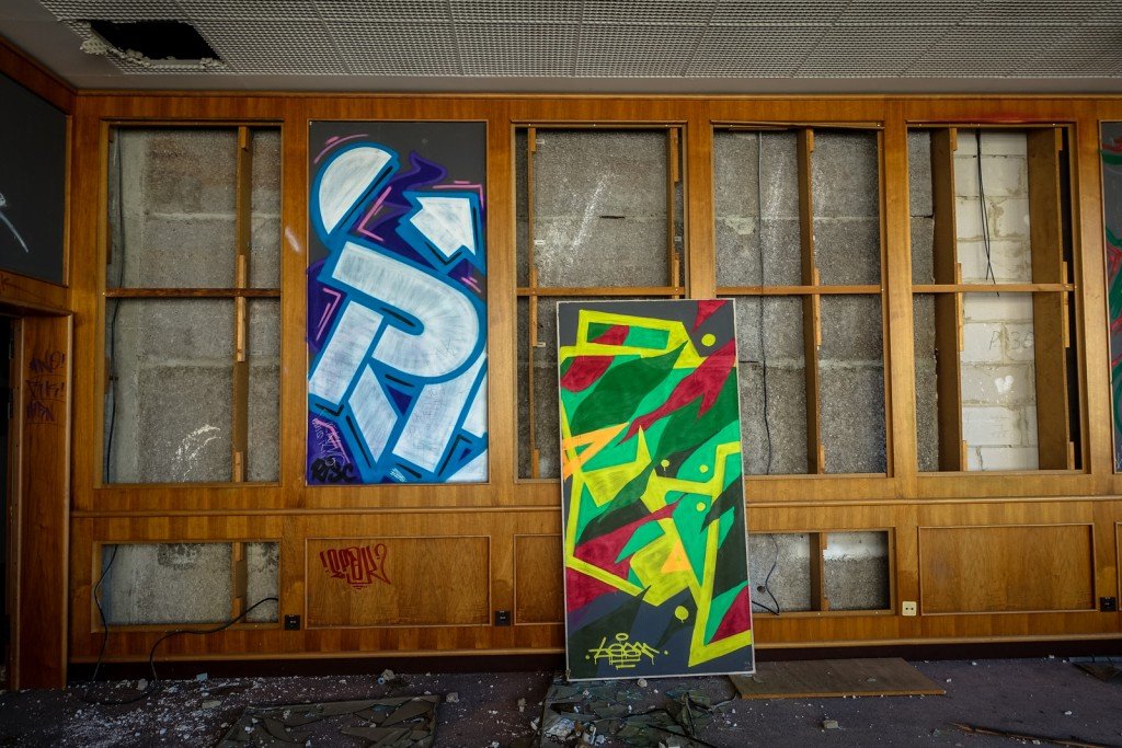 graffiti urbex - beam - ehemaliges sporthotel, sportforum, berlin