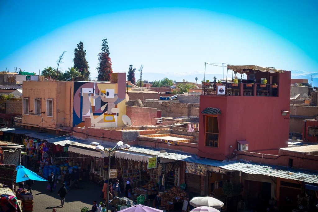 mural - alexey luka - marrakech, place des epices