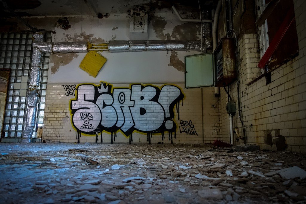 graffiti - scab - beelitz sanatorium, dec 2015