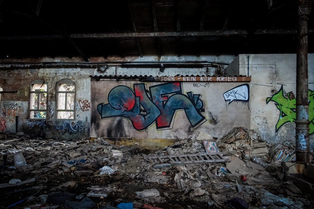 urbex graffiti - que - schlachthof, halle/saale