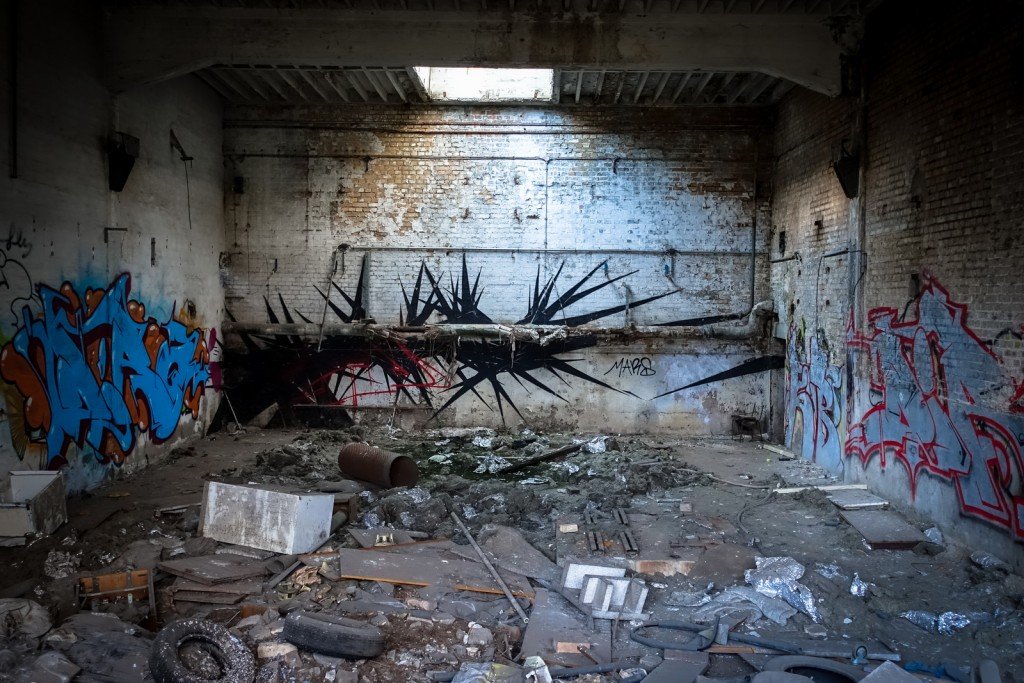 urbex graffiti - schlachthof, halle/saale