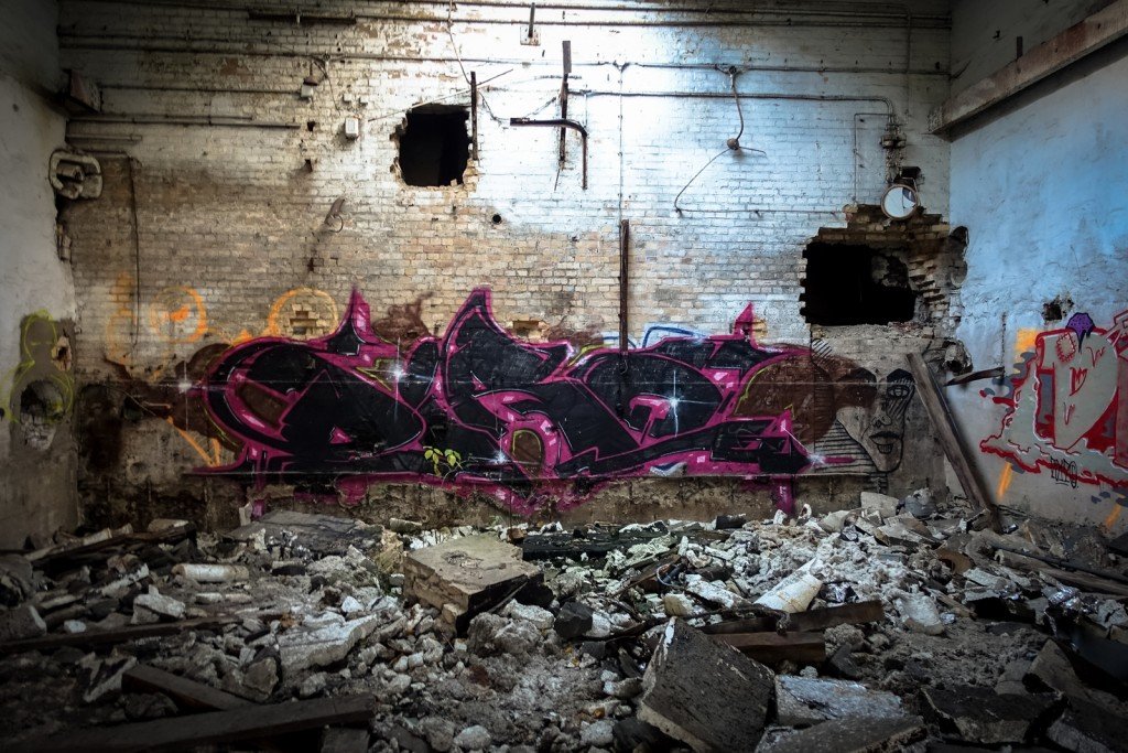 urbex graffiti - slaughterhouse, halle/saale