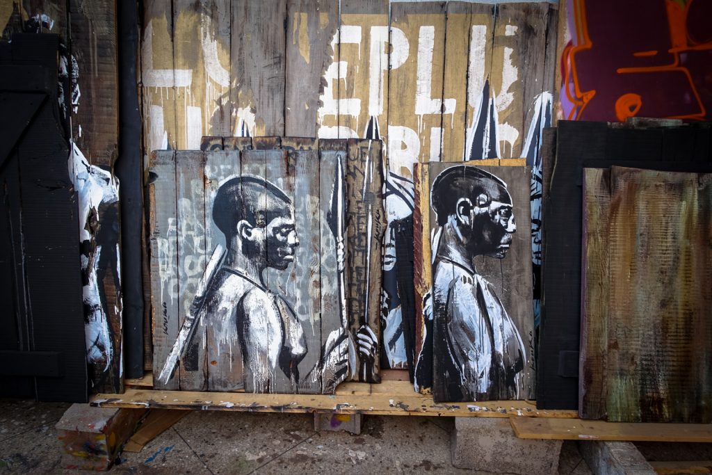 streetart - kouka - jardin rouge, marrakesh