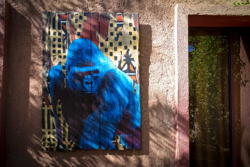 streetart - jardin rouge, marrakesh