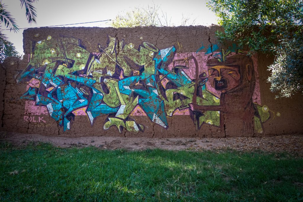 graffiti - rolk rezone - jardin rouge, marrakesh