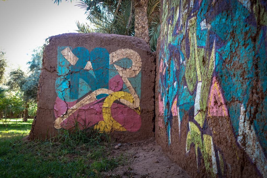 streetart - jardin rouge, marrakesh