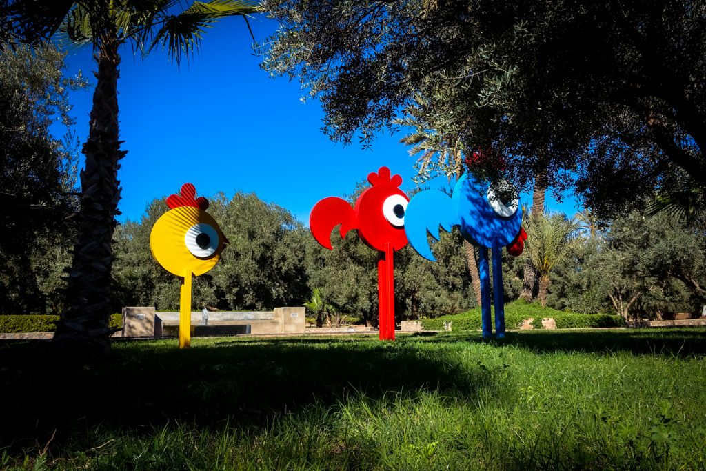 sculpture - ceet - jardin rouge, marrakesh