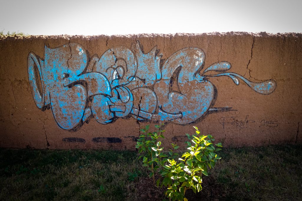 graffiti - reso - jardin rouge, marrakesh