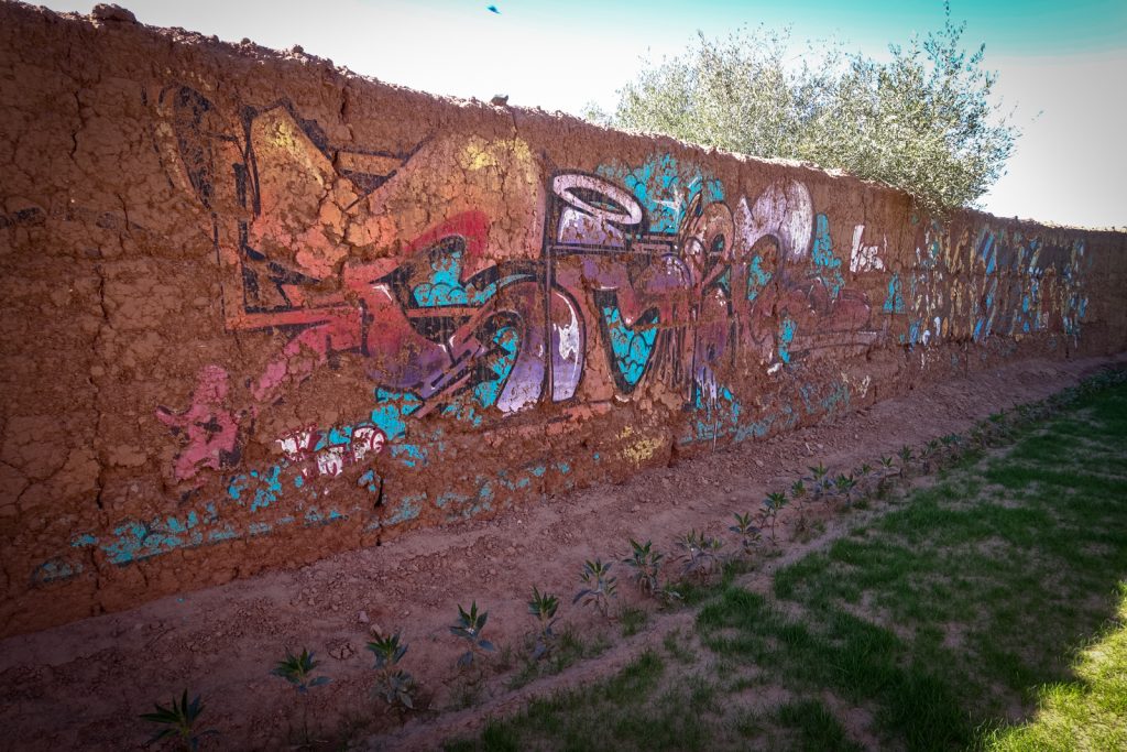 graffiti - jardin rouge, marrakesh