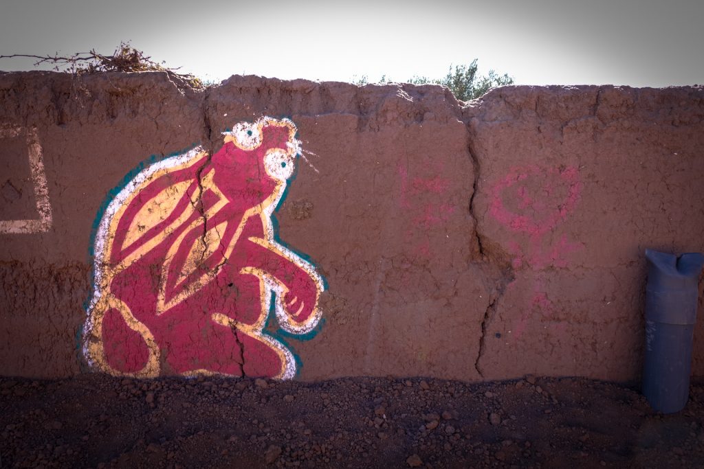 graffiti - jardin rouge, marrakesh