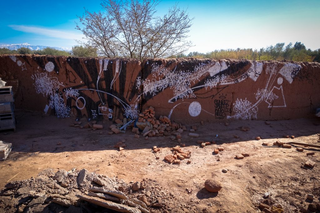 streetart - sunset, reso, ... - jardin rouge, marrakesh