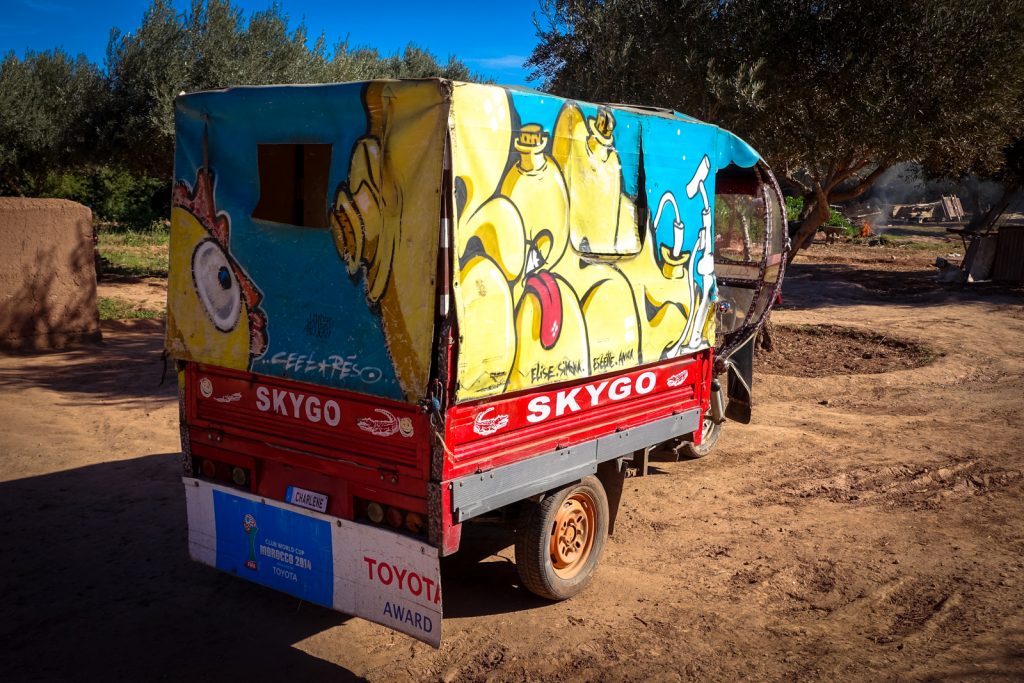 graffiti - reso & ceet - jardin rouge, marrakesh