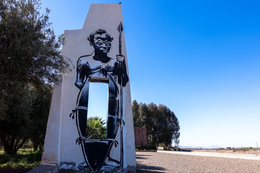 mural - kouka - jardin rouge, marrakesh